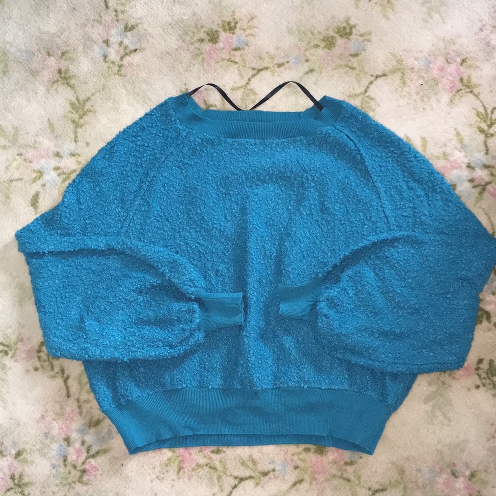 NWOT Popcorn Knit / Balloon Sleeve Sweater